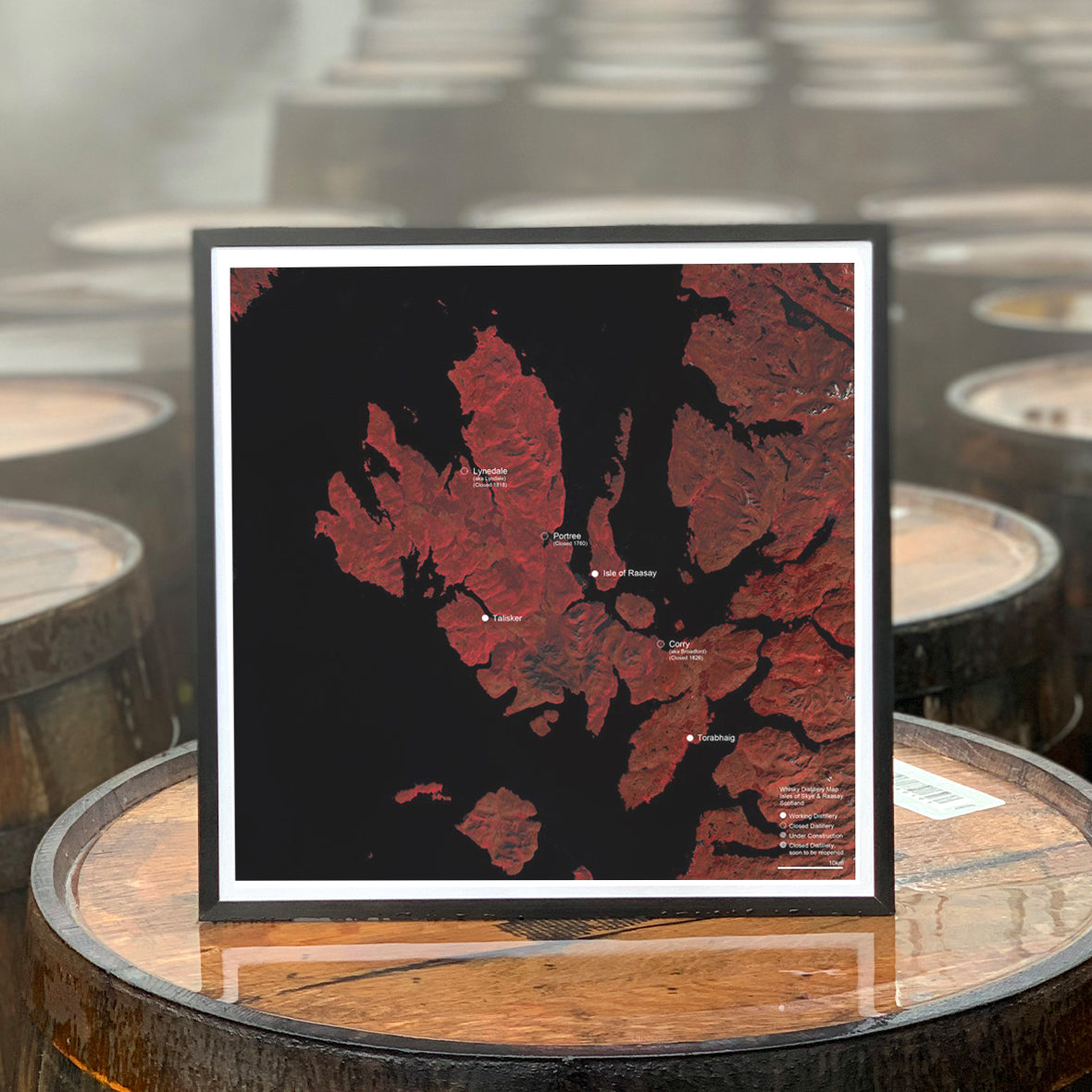 Isle of Skye & Raasay Whisky Distillery Map of Scotland – The Amber ...
