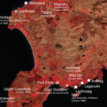 Load image into Gallery viewer, Islay Whisky Distillery Map of Scotland
